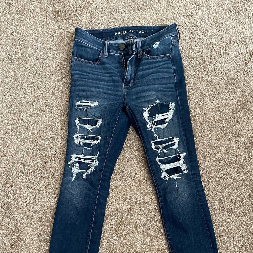 American Eagle Ripped Skinny Jeans